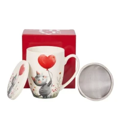 Taza de porcelana para infusiones Love Duo