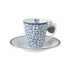 Taza espresso y plato de porcelana Laura Ashley
