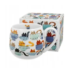Taza mug ancha de porcelana Duo