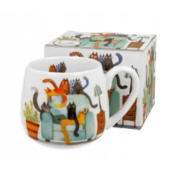 Taza mug ancha de porcelana Duo