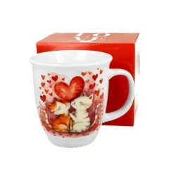 Taza Mug Jumbo 650ml de porcelana Love Duo