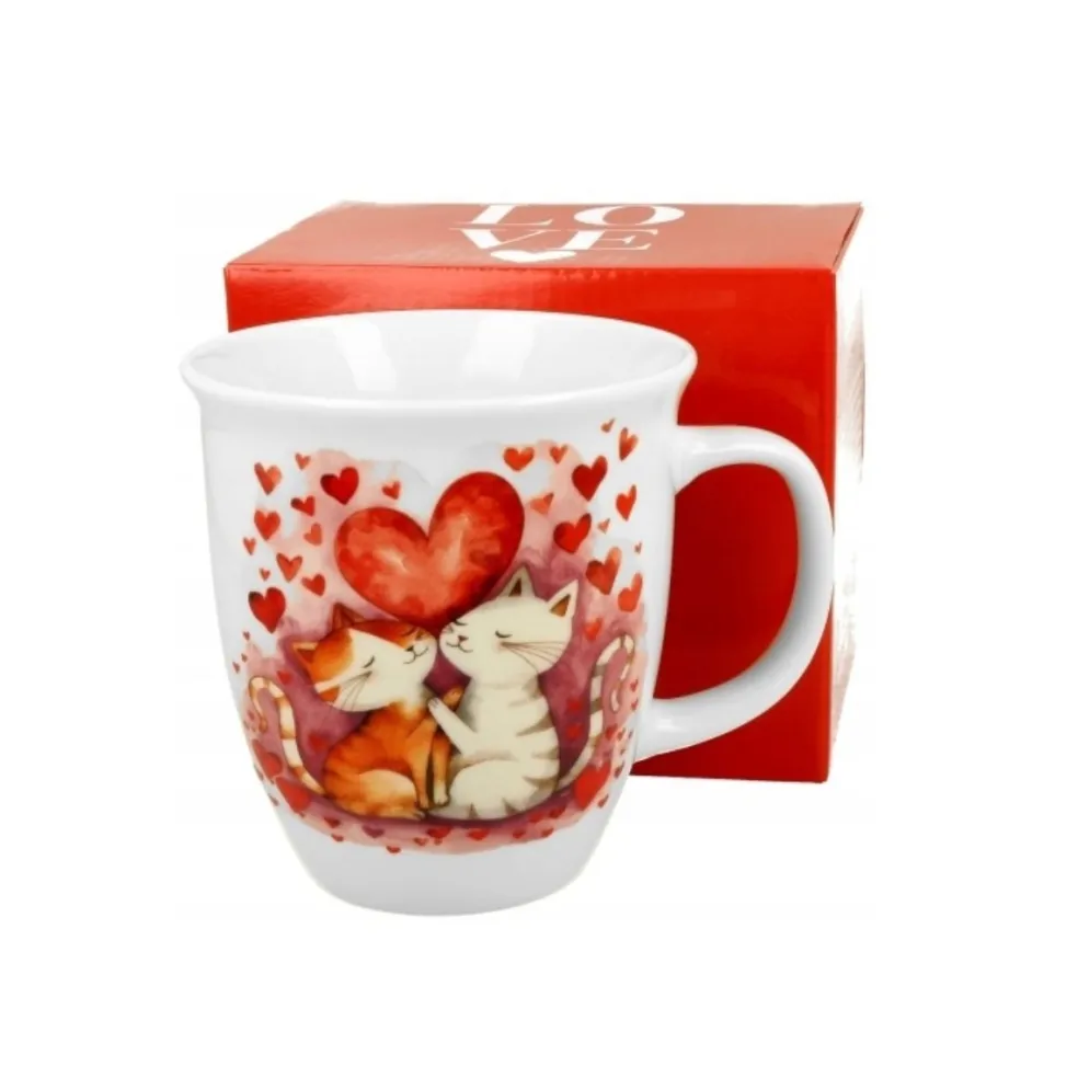 Taza Mug Jumbo 650ml de porcelana Love Duo