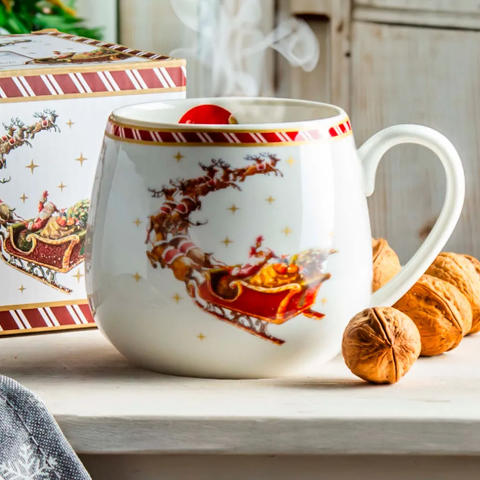 Taza Mug Trineo Papa Noel Duo