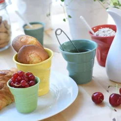 Tazas arrugadas de porcelana 180 ml Revol