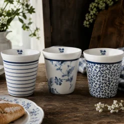 Tazas de porcelana sin asa Blueprint Laura Ashley