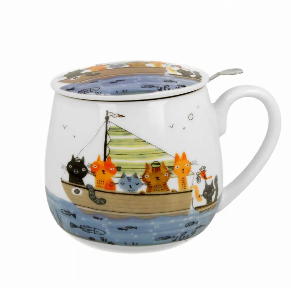 Taza XL para infusiones de porcelana Duo