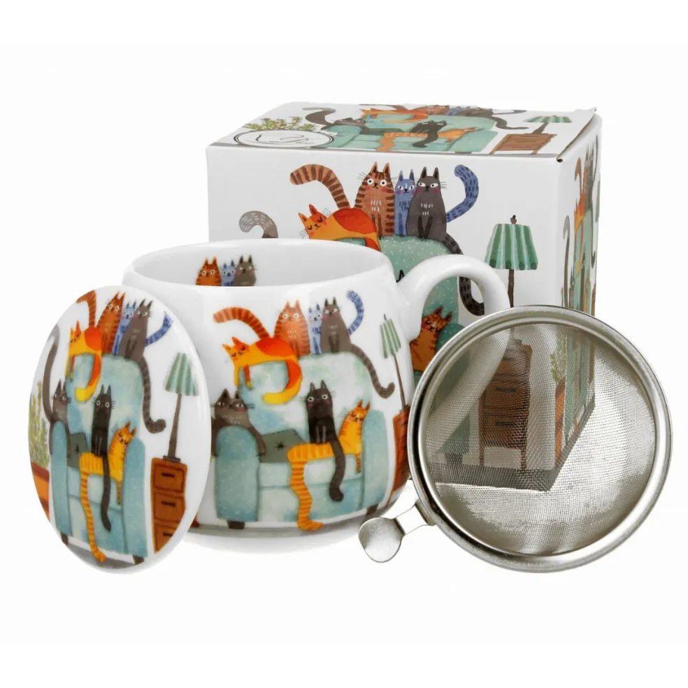 Taza XL para infusiones de porcelana Duo