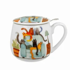 Taza XL para infusiones de porcelana Duo