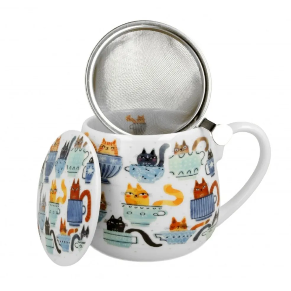 Taza XL para infusiones de porcelana Duo