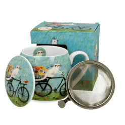 Taza XL para infusiones de porcelana Duo