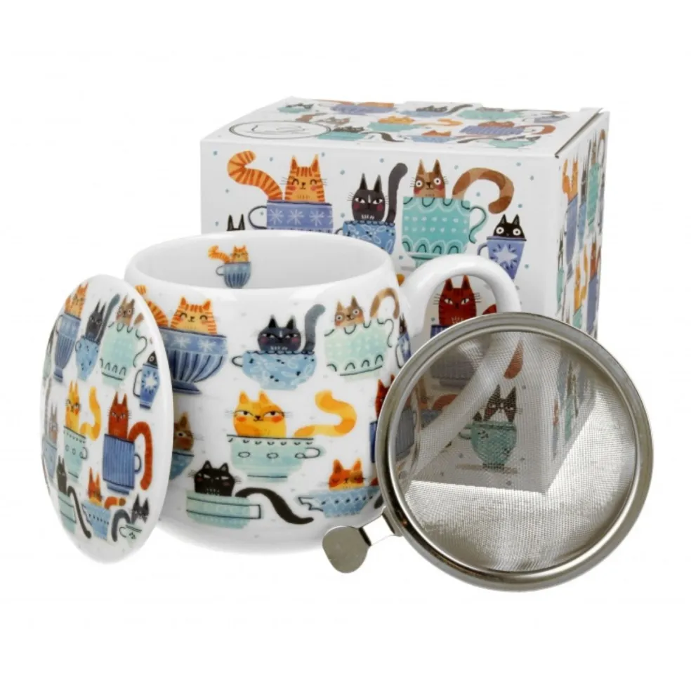 Taza XL para infusiones de porcelana Duo