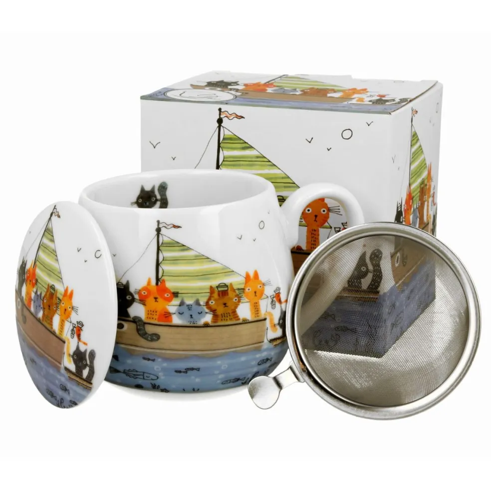 Taza XL para infusiones de porcelana Duo