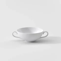 Tazón sopero de dos asas o taza de consomé de porcelana Royal Villeroy & Boch