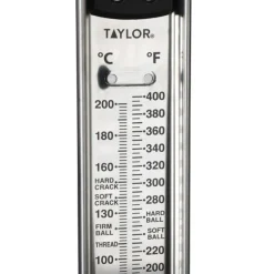 Termómetro para azúcar y frituras de acero inox, con clip de Taylor