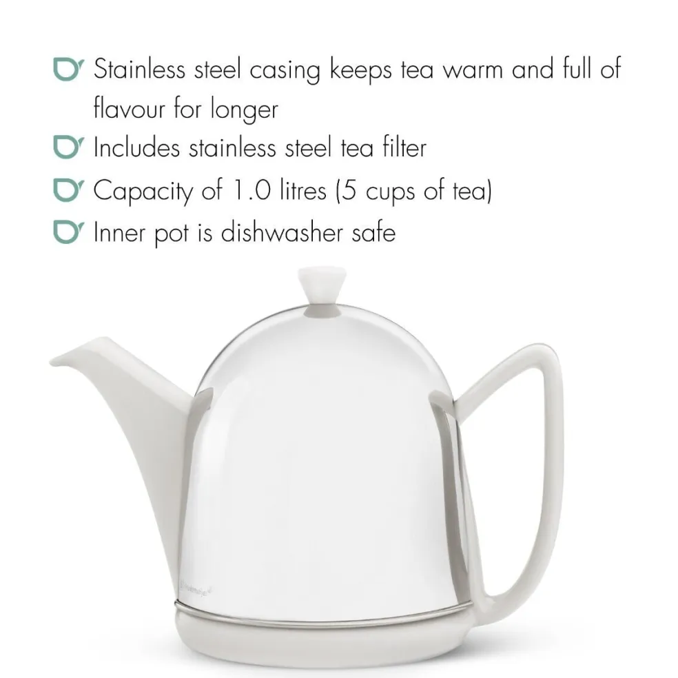 Tetera cerámica con carcasa aislante de inox Cosy® Manto Bredemeijer