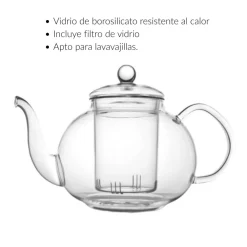 Tetera de cristal con infusor Verona Bredemeijer
