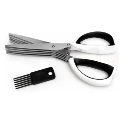 Tijeras para hierbas y aromáticas de 5 cortes con cepillo Berghoff