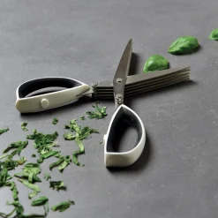 Tijeras para hierbas y aromáticas de 5 cortes con cepillo Berghoff