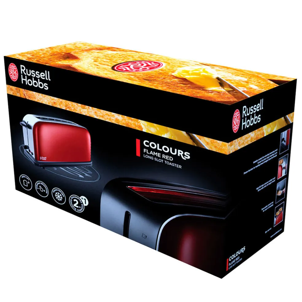 Tostadora ranura alargada Flame Russell Hobbs