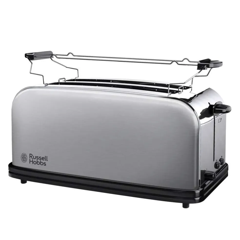 Tostadora 2 ranuras largas acero inoxidable Russell Hobbs