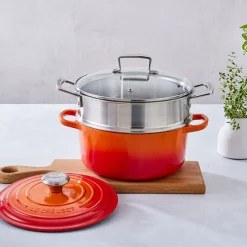 Vaporera acero inoxidable para ollas de 20 a 24 cm Le Creuset