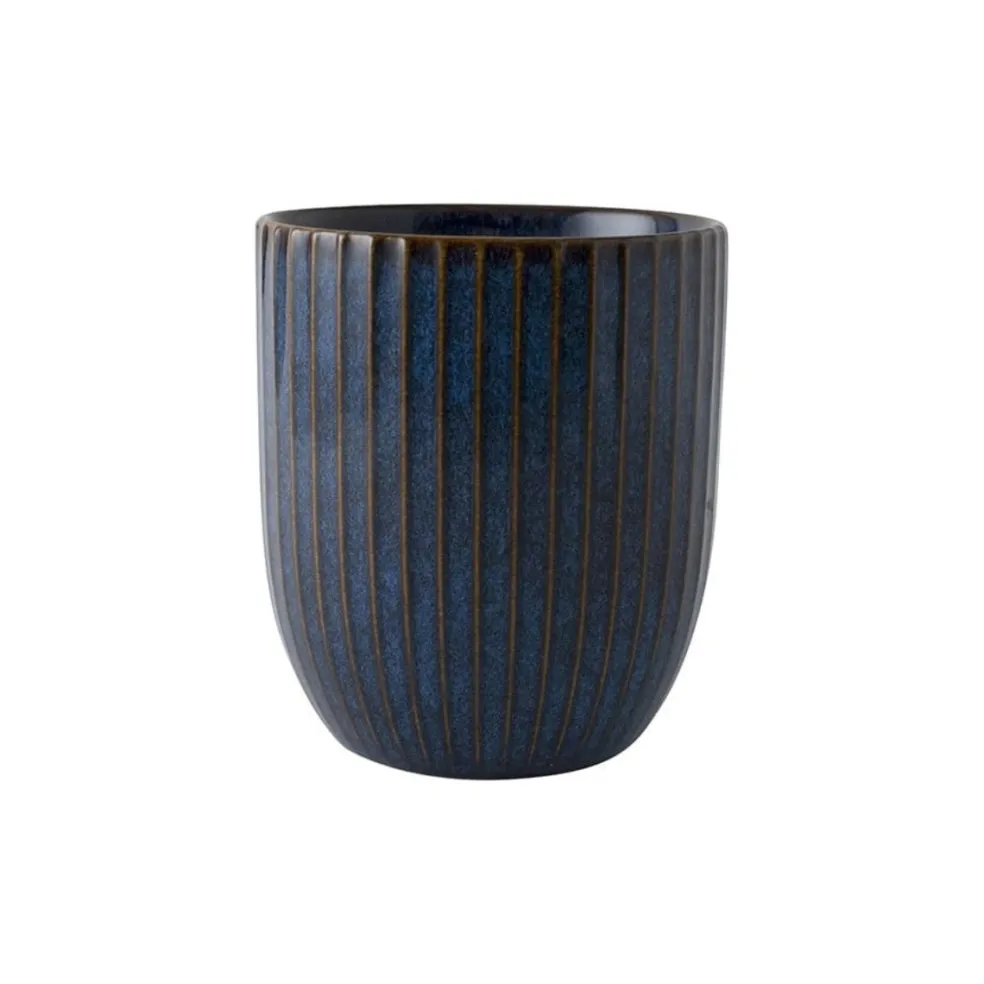 Vaso de gres tipo taza sin asa Sapphire Dutch Rose