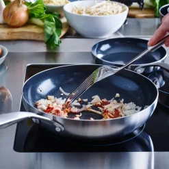Wok cerámico con exterior de acero inoxidable Geneva GreenPan