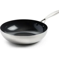 Wok cerámico con exterior de acero inoxidable Geneva GreenPan