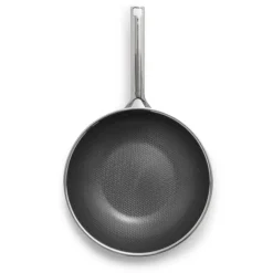 Wok cerámico de acero inoxidable tricapa con fondo de nido de abeja Apex GreenPan