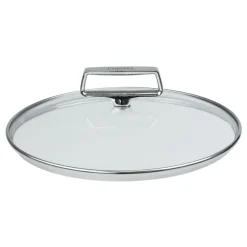 Wok de acero inoxidable 3-Ply con tapa de cristal Castel'Pro Cristel