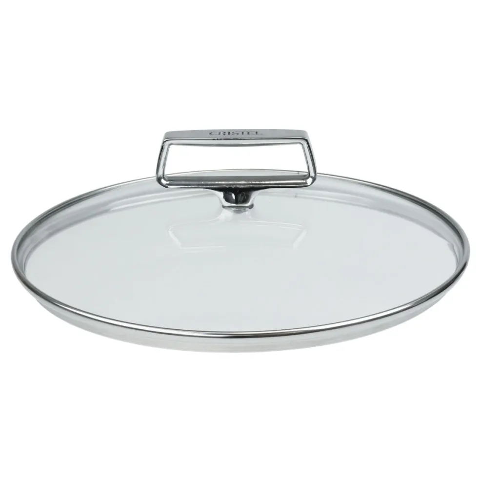 Wok de acero inoxidable 3-Ply con tapa de cristal Castel'Pro Cristel