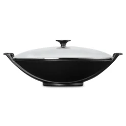 Wok de hierro fundido con tapa de cristal Le Creuset